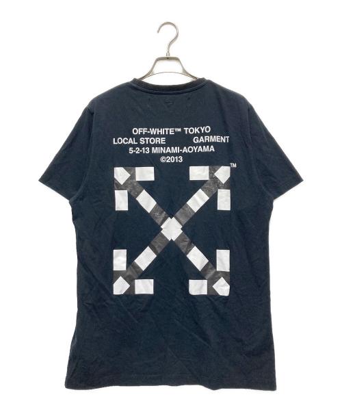 OFFWHITE（オフホワイト）OFFWHITE (オフホワイト) バックプリントT ブラック サイズ:Lの古着・服飾アイテム