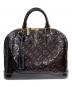 LOUIS VUITTON（ルイ ヴィトン）の古着「ヴェルニ アルマPM ハンドバッグ」｜アマラント