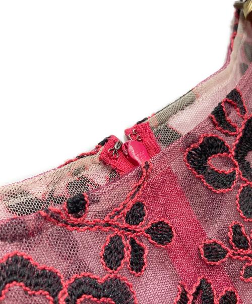 GRACE CONTINENTAL（（グレースコンチネンタル）GRACE CONTINENTAL (（グレースコンチネンタル) レースワンピース レッド サイズ:36の古着・服飾アイテム
