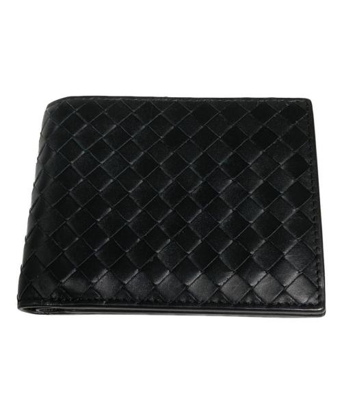 BOTTEGA VENETA（ボッテガベネタ）BOTTEGA VENETA (ボッテガベネタ) 2つ折り財布 ブラックの古着・服飾アイテム