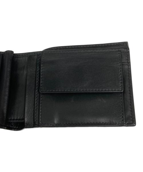 BOTTEGA VENETA（ボッテガベネタ）BOTTEGA VENETA (ボッテガベネタ) 2つ折り財布 ブラックの古着・服飾アイテム