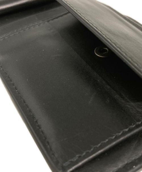 BOTTEGA VENETA（ボッテガベネタ）BOTTEGA VENETA (ボッテガベネタ) 2つ折り財布 ブラックの古着・服飾アイテム
