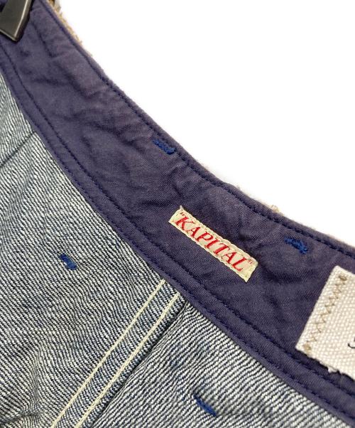 KAPITAL（キャピタル）KAPITAL (キャピタル) ドッキングサルエルデニムパンツ ネイビーの古着・服飾アイテム