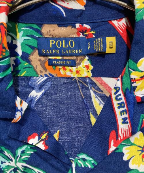 POLO RALPH LAUREN（ポロ・ラルフローレン）POLO RALPH LAUREN (ポロ・ラルフローレン) ポロベアアロハシャツ ネイビー サイズ:Sの古着・服飾アイテム