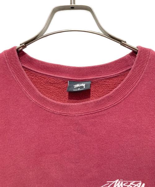 stussy（ステューシー）stussy (ステューシー) ドラゴンプリントスウェット レッド サイズ:Mの古着・服飾アイテム