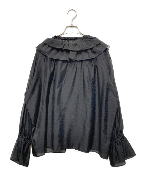 PICCIN PERLA（ピッチン）PICCIN PERLA (ピッチン) フリルシアーブラウス ブラック サイズ:M 未使用品の古着・服飾アイテム