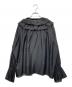 PICCIN PERLA (ピッチン) フリルシアーブラウス ブラック サイズ:M 未使用品：5000円