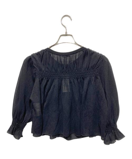 TO BE CHIC（トゥービーシック）TO BE CHIC (トゥービーシック) シャーリングショート ボレロ ブラック サイズ:40 未使用品の古着・服飾アイテム