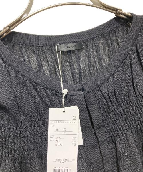 TO BE CHIC（トゥービーシック）TO BE CHIC (トゥービーシック) シャーリングショート ボレロ ブラック サイズ:40 未使用品の古着・服飾アイテム