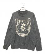 Hysteric Glamourヒステリックグラマー）の古着「ENDLESS ROCK編込 セーター」｜グレー