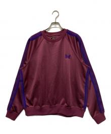 Needles（ニードルズ）の古着「TRACK CREW NECK SHIRT」｜ボルドー