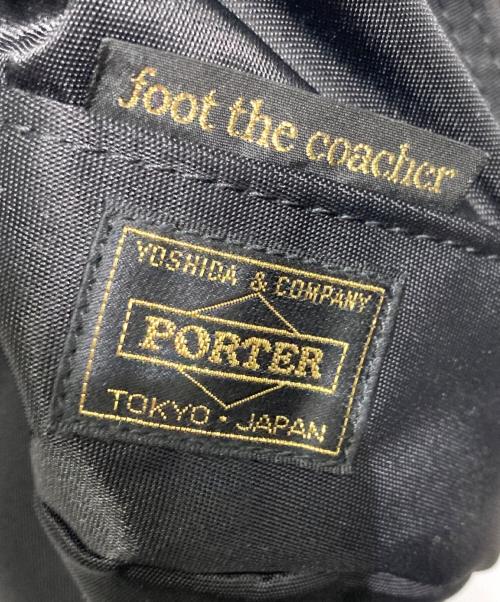 foot the coacher（フットザコーチャー）foot the coacher (フットザコーチャー) PORTER (ポーター) BACK PACK ブラックの古着・服飾アイテム