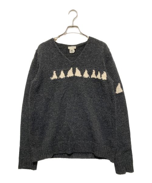 DRIES VAN NOTEN（ドリスヴァンノッテン）DRIES VAN NOTEN (ドリスヴァンノッテン) ライカ期 ニット チャコールグレー サイズ:Mの古着・服飾アイテム