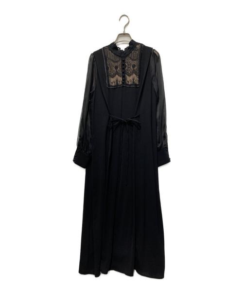 Ameri（アメリ）AMERI (アメリ) 2WAY SCOOP OUT LACE DRESS ブラック サイズ:Sの古着・服飾アイテム
