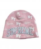 SUPREME×New Eraシュプリーム×ニューエラ）の古着「Monogram Beanie」｜ピンク
