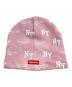 Supreme (シュプリーム) New Era (ニューエラ) Monogram Beanie ピンク：8000円