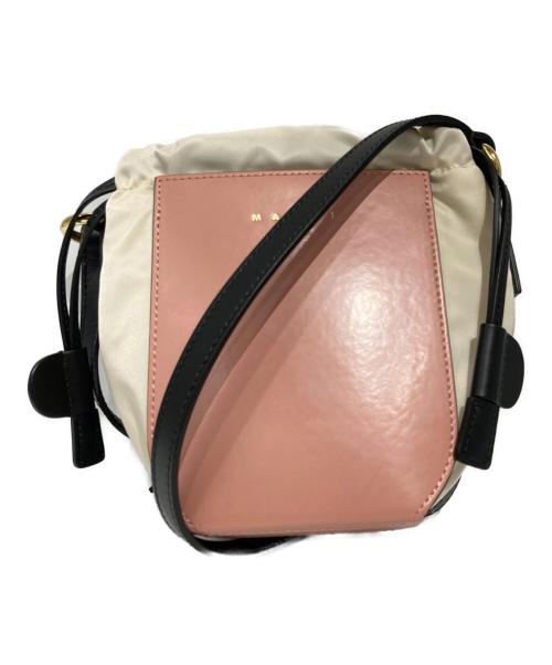 MARNI（マルニ）MARNI (マルニ) ガセットバッグ ピンクの古着・服飾アイテム