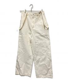 MANOF（マノフ）の古着「25AW 2WAY SUSPENDER PANTS」｜ホワイト