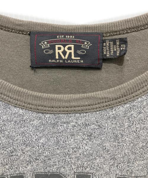 RRL（ダブルアールエル）RRL (ダブルアールエル) NAVY AVIATION Tシャツ グレー サイズ:XLの古着・服飾アイテム