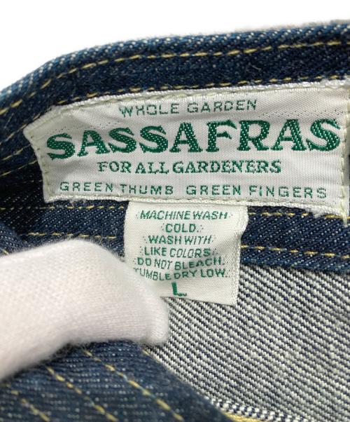 SASSAFRAS（ササフラス）SASSAFRAS (ササフラス) デニムハーフパンツ インディゴ サイズ:Lの古着・服飾アイテム
