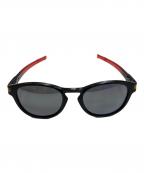 OAKLEYオークリー）の古着「LATCHマットブラック24k  サングラス」｜レッド×ブラック