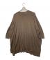 mizuiro-ind (ミズイロインド) スタンドカラーニットシャツワンピース ブラウン サイズ:FREE：5000円