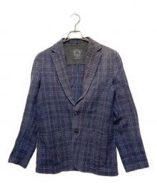 T-Jacket（ティージャケット）の古着「チェックジャケット」｜ネイビー