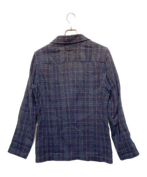 T-Jacket（ティージャケット）T-JACKET (ティージャケット) チェックジャケット ネイビー サイズ:Ｓの古着・服飾アイテム