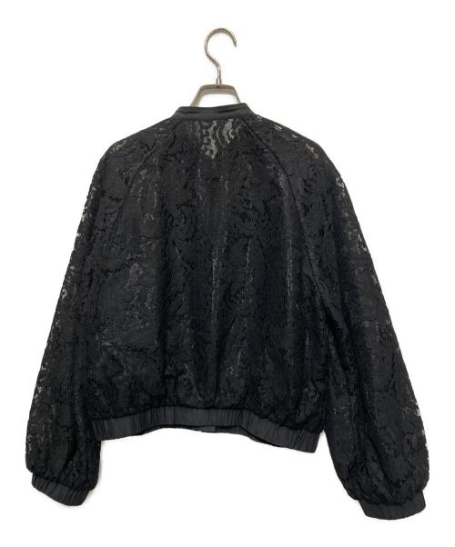 Sov.（ソブ）Sov. (ソブ) リーフレースブルゾン ブラック サイズ:Freeの古着・服飾アイテム