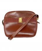 Salvatore Ferragamoサルヴァトーレ フェラガモ）の古着「レザーショルダーバッグ」｜ブラウン