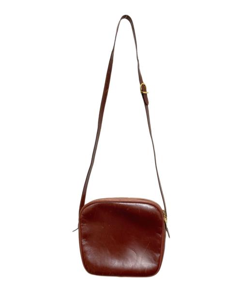 Salvatore Ferragamo（サルヴァトーレ フェラガモ）Salvatore Ferragamo (サルヴァトーレ フェラガモ) レザーショルダーバッグ ブラウンの古着・服飾アイテム