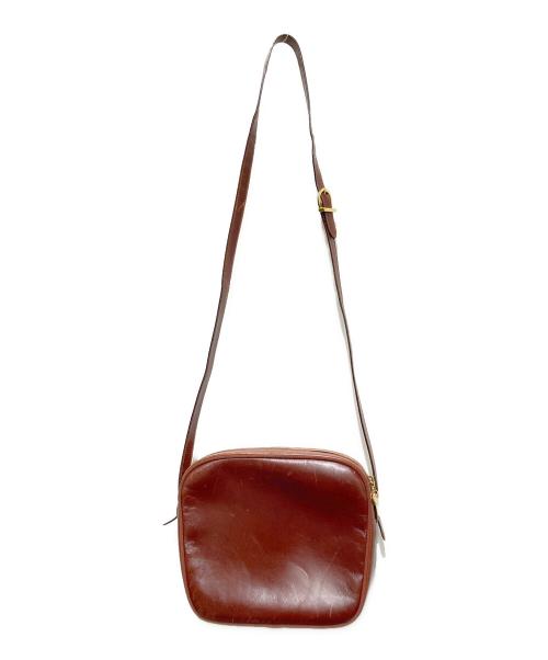 Salvatore Ferragamo（サルヴァトーレ フェラガモ）Salvatore Ferragamo (サルヴァトーレ フェラガモ) レザーショルダーバッグ ブラウンの古着・服飾アイテム