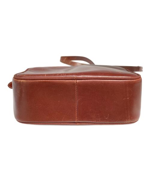 Salvatore Ferragamo（サルヴァトーレ フェラガモ）Salvatore Ferragamo (サルヴァトーレ フェラガモ) レザーショルダーバッグ ブラウンの古着・服飾アイテム