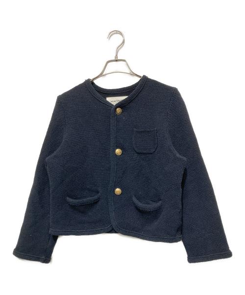 MACPHEE（マカフィー）MACPHEE (マカフィー) モスライクステッチ クルーネックジャケット ネイビー サイズ:Sの古着・服飾アイテム