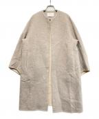 BALLSEYボールジィ）の古着「ウールカシミヤダブルフェイス ノーカラーコート」｜ブラウン