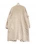 BALLSEY (ボールジィ) ウールカシミヤダブルフェイス ノーカラーコート ブラウン サイズ:36：12000円