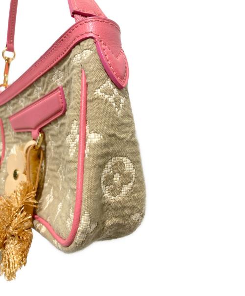 LOUIS VUITTON（ルイ ヴィトン）LOUIS VUITTON (ルイ ヴィトン) モノグラム・サビア ポシェット・アクセソワール ベージュ×ピンクの古着・服飾アイテム