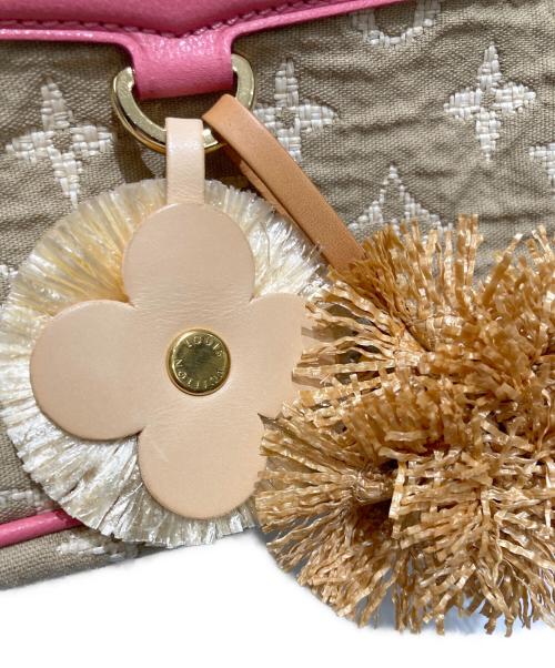 LOUIS VUITTON（ルイ ヴィトン）LOUIS VUITTON (ルイ ヴィトン) モノグラム・サビア ポシェット・アクセソワール ベージュ×ピンクの古着・服飾アイテム