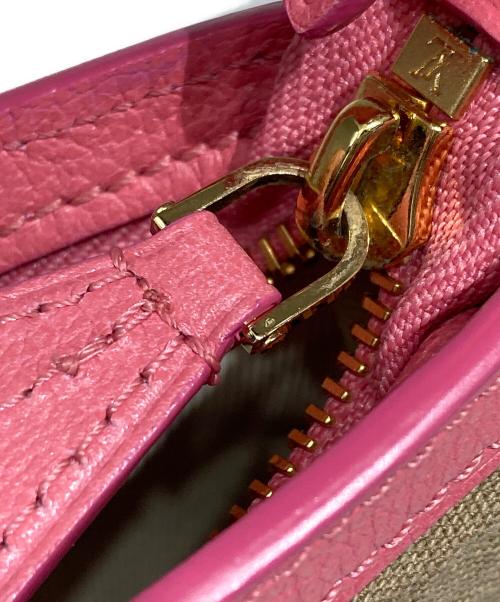 LOUIS VUITTON（ルイ ヴィトン）LOUIS VUITTON (ルイ ヴィトン) モノグラム・サビア ポシェット・アクセソワール ベージュ×ピンクの古着・服飾アイテム