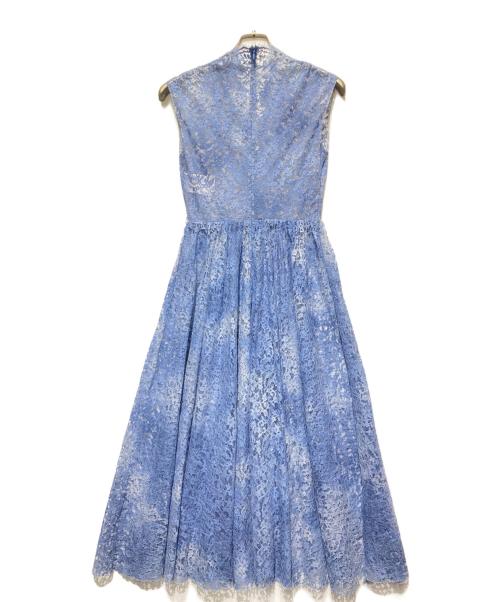 Christian Dior（クリスチャン ディオール）Christian Dior (クリスチャン ディオール) レースワンピース ブルー サイズ:Sの古着・服飾アイテム