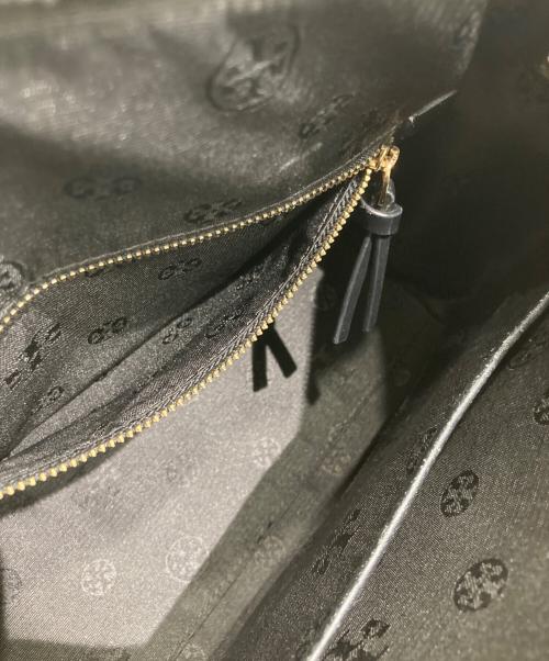 TORY BURCH（トリーバーチ）TORY BURCH (トリーバーチ) 編み込み2WAYバッグ ブラックの古着・服飾アイテム