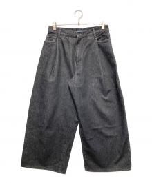 LEVI'S（リーバイス）の古着「ワイドプリーツデニムパンツ」｜ブラック