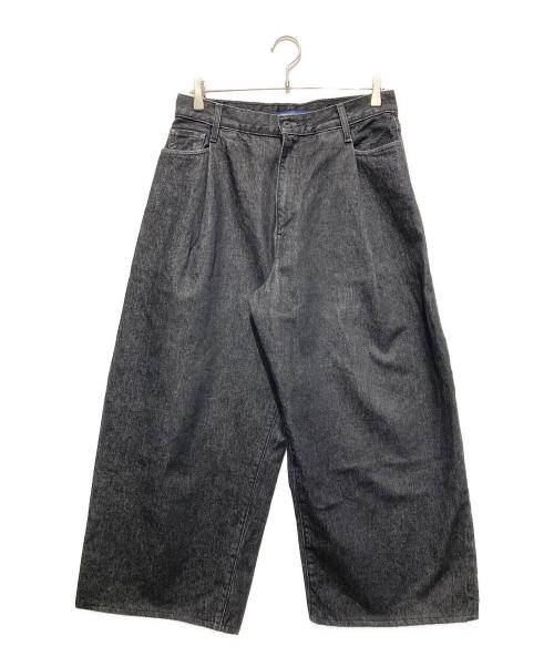LEVI'S（リーバイス）LEVI'S (リーバイス) ワイドプリーツデニムパンツ ブラック サイズ:W30L27の古着・服飾アイテム