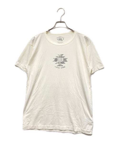 RRL（ダブルアールエル）RRL (ダブルアールエル) プリントTシャツ ベージュ サイズ:Mの古着・服飾アイテム