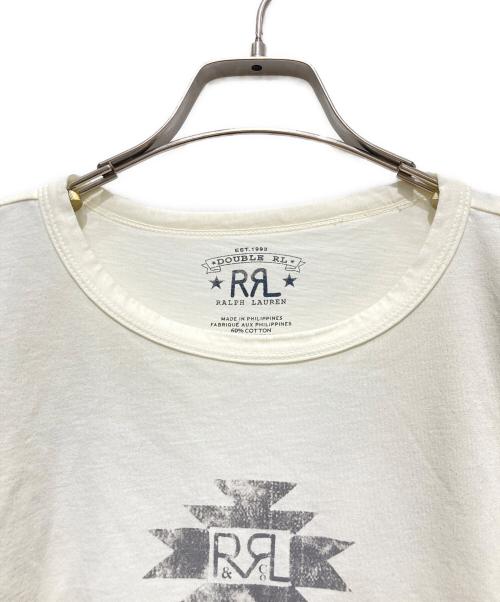 RRL（ダブルアールエル）RRL (ダブルアールエル) プリントTシャツ ベージュ サイズ:Mの古着・服飾アイテム