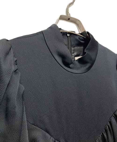 Demi-Luxe Beams（デミルクス ビームス）Demi-Luxe BEAMS (デミルクス ビームス) ギャザーボリューム ワンピース ブラック サイズ:38の古着・服飾アイテム