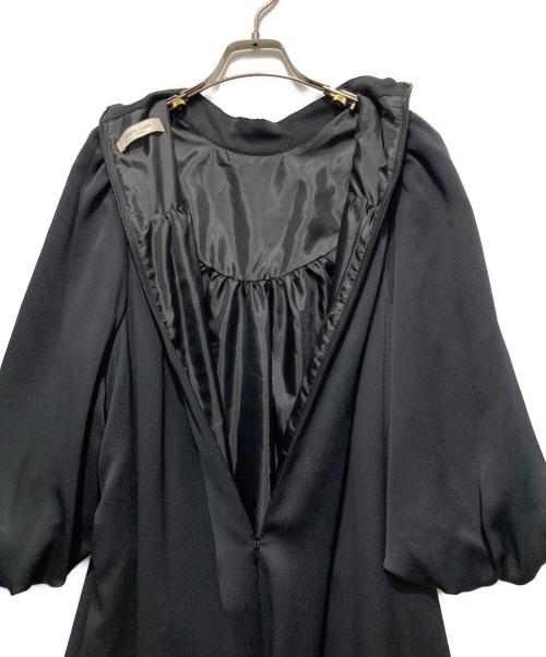 Demi-Luxe Beams（デミルクス ビームス）Demi-Luxe BEAMS (デミルクス ビームス) ギャザーボリューム ワンピース ブラック サイズ:38の古着・服飾アイテム