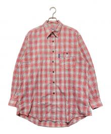 NIGEL CABOURN（ナイジェルケーボン）の古着「チェックシャツ」｜レッド