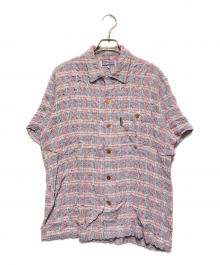 NIGEL CABOURN（ナイジェルケーボン）の古着「レーヨン混半袖チェックシャツ」｜レッド