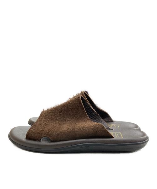 ISLAND SLIPPER（アイランドスリッパ）ISLAND SLIPPER (アイランドスリッパ) スエード シャワーサンダル ブラウン サイズ:10の古着・服飾アイテム